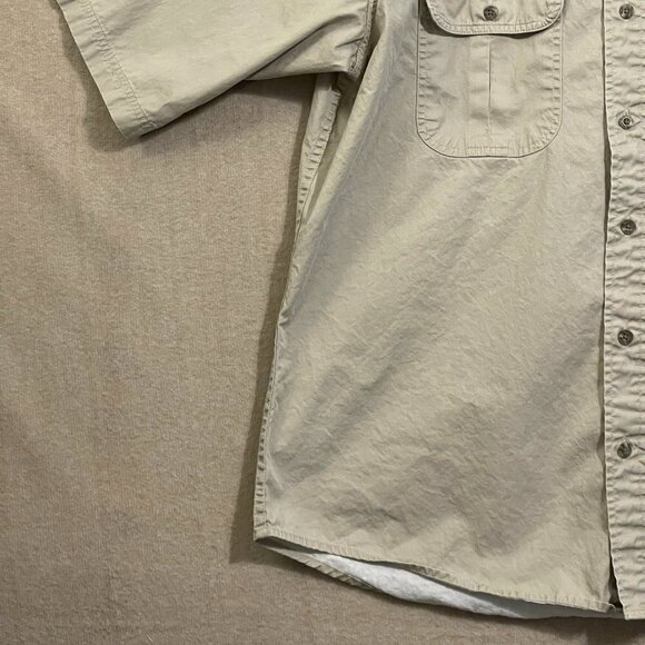 Redhead Shirt Men's Large Tan Button Down Short Sleeves - Picture 3 of 12